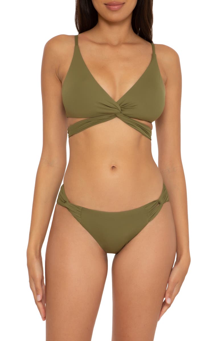 Becca Color Code Side Twist Hipster Bikini Bottoms, Main, color,