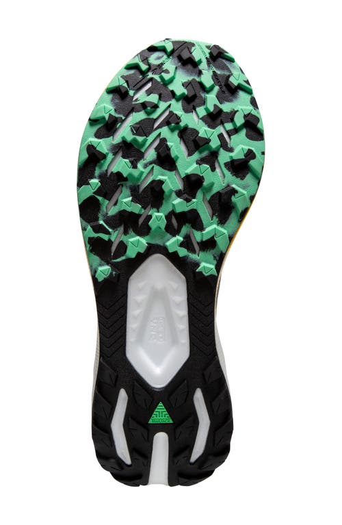 Brooks Catamount 3 Trail Running Shoe In Lemon Chrome/sedona Sage