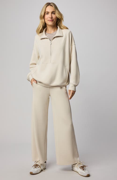 Splendid Scubasoft Quarter Zip Sweater In Multi