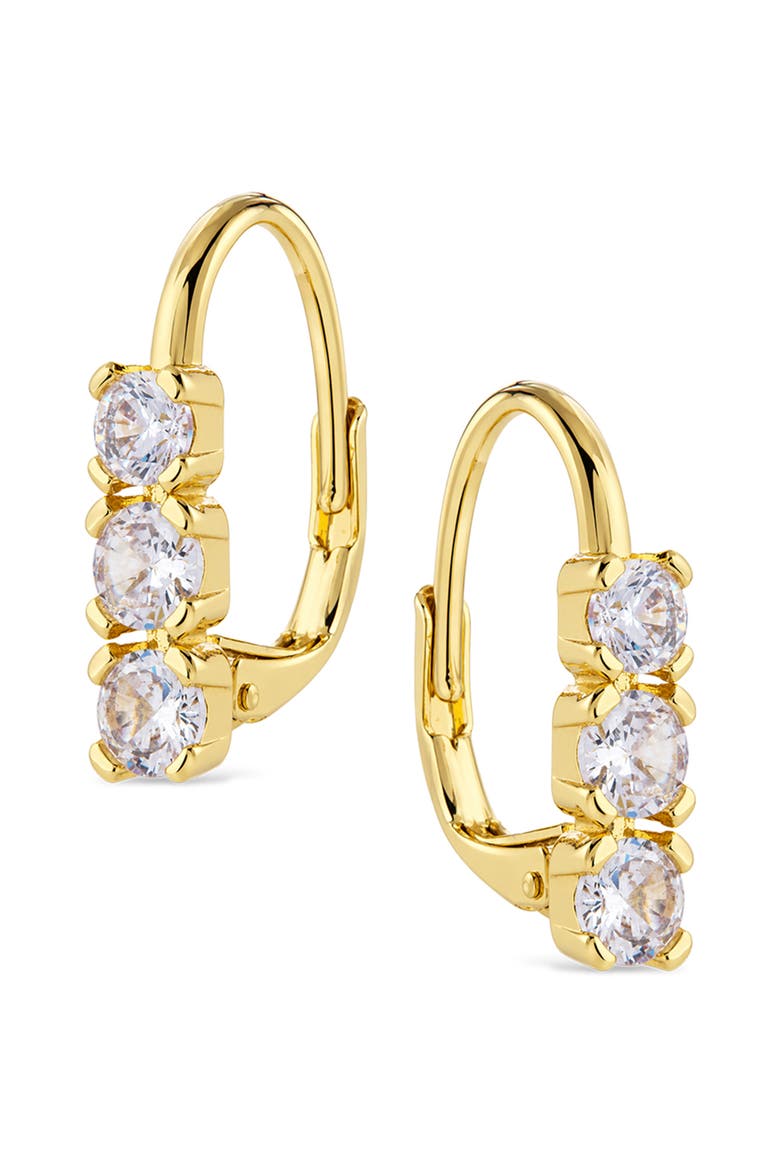 Cascading Crystal Drop Earrings, Main, color, GOLD