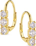 Sterling Forever Cascading Crystal Drop Earrings
