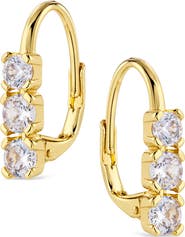 Sterling Forever Cascading Crystal Drop Earrings