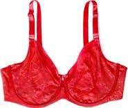 Curvy Couture No-Show Lace Underwire Unlined Bra