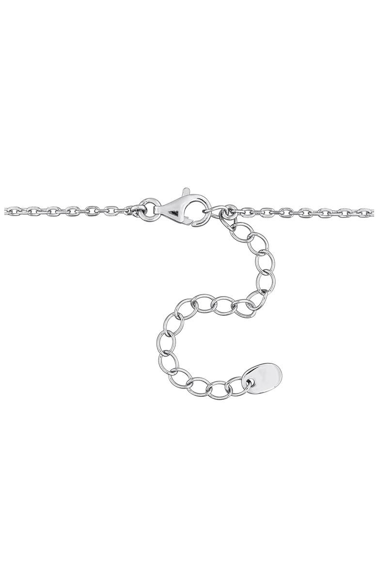 Pear Shaped Created Ruby Drop Necklace, Alternate, color, RED