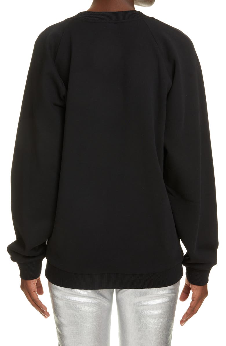 Balmain Logo Graphic Sweatshirt, Alternate, color,