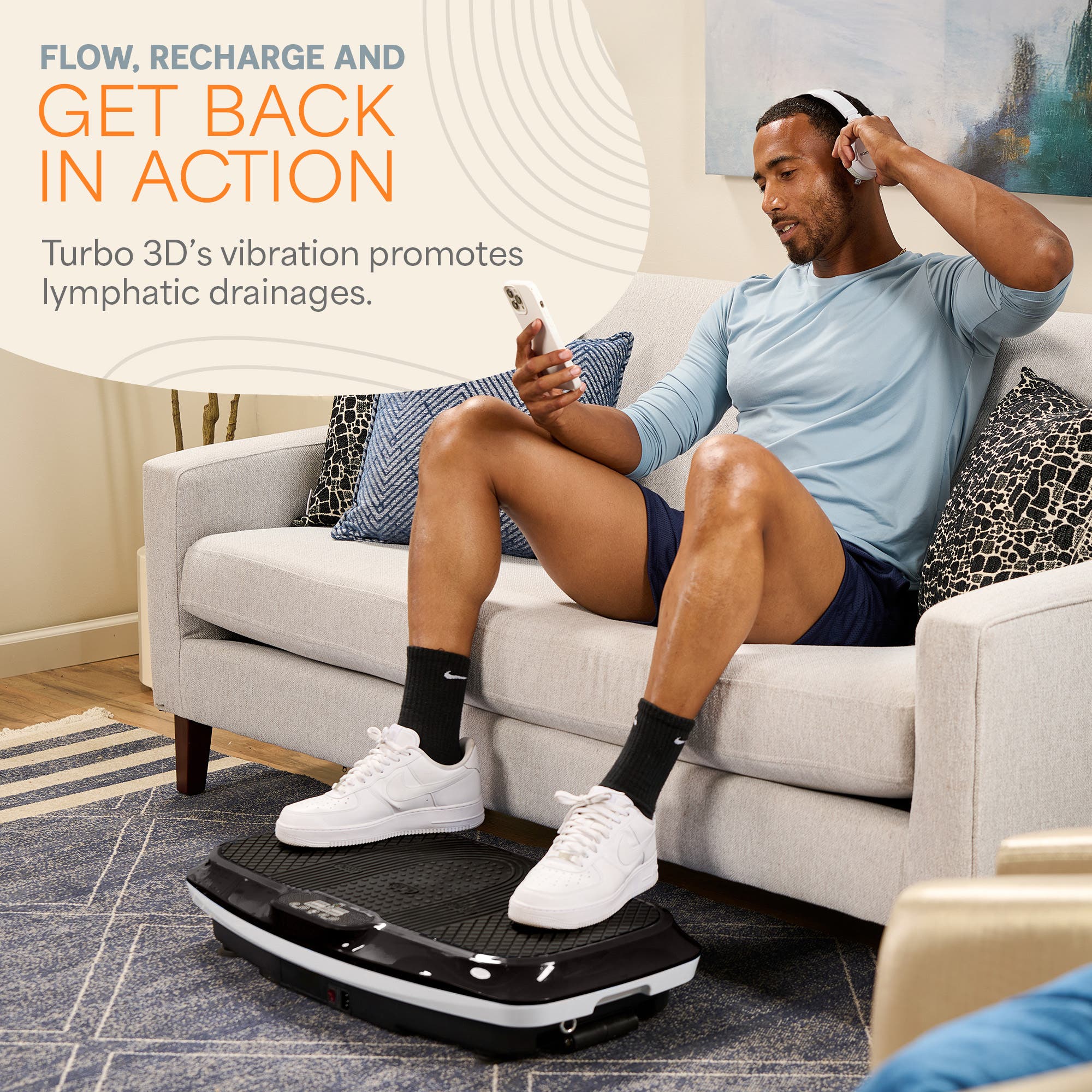 Turbo 3D Vibration Plate Exercise Machine with Magnetic Acupoints