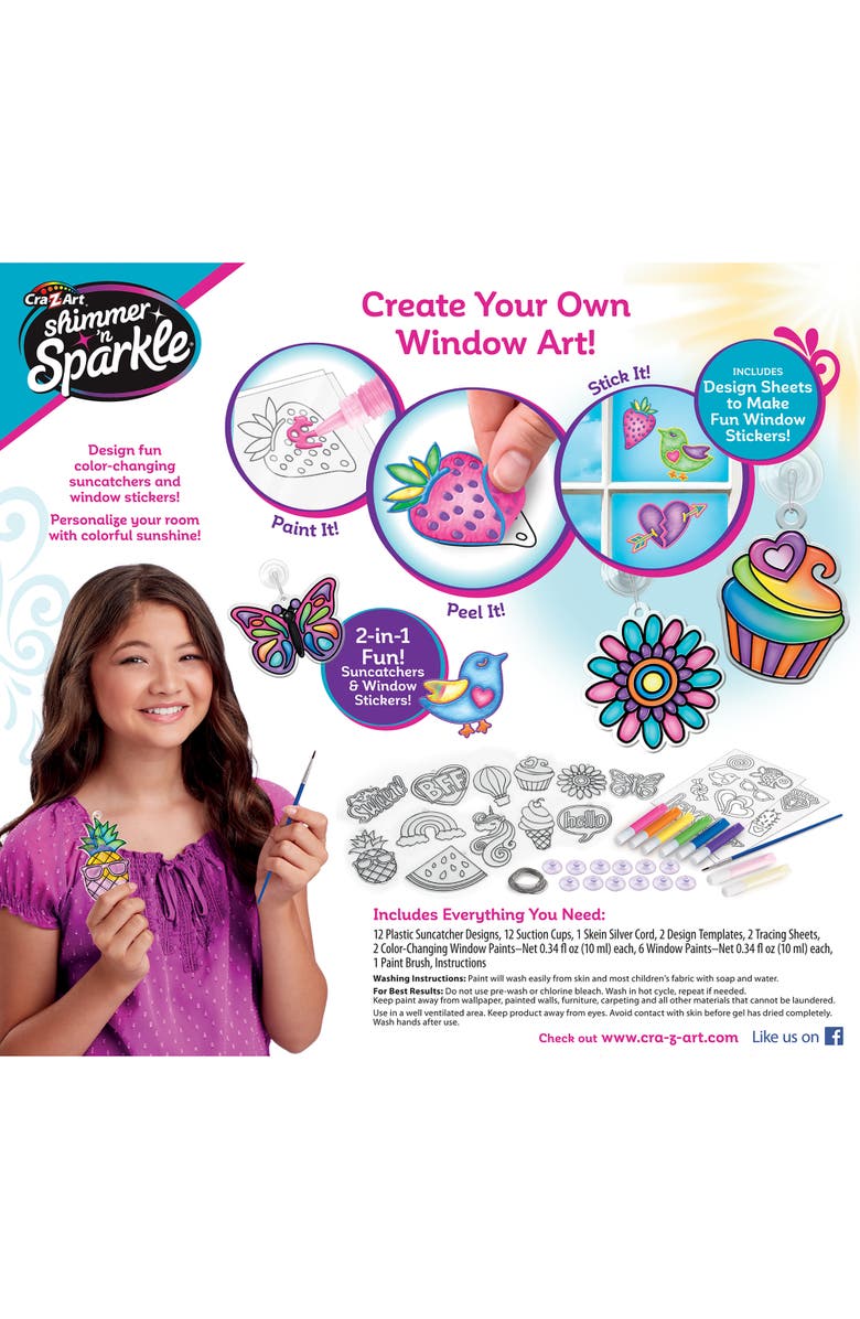 Shimmer 'N Sparkle Diy Colorchange Window Art, Alternate, color, Multicolored