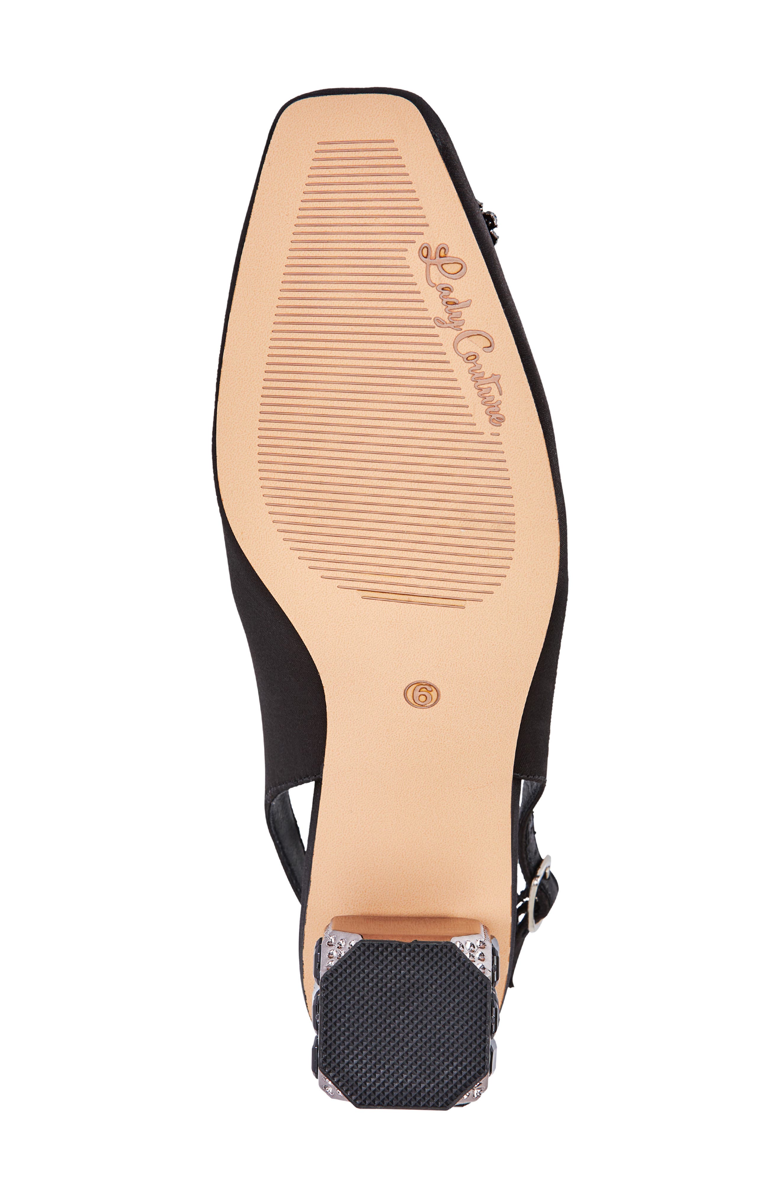 LADY COUTURE Precious Embellished Slingback Pump, Alternate, color, Black