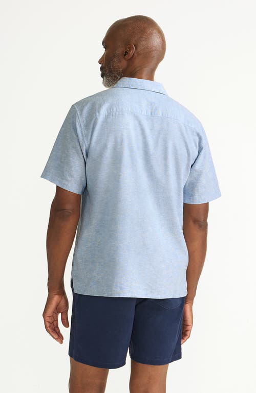 LANDS' END LANDS' END SHORT SLEEVE LINEN SURPLUS SHIRT