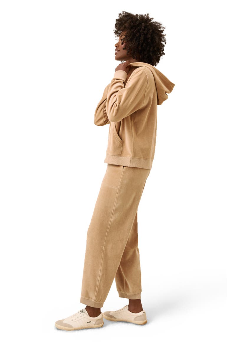 Organic Cotton Pure Velour Relaxed Sweatpant, Alternate, color, Sesame