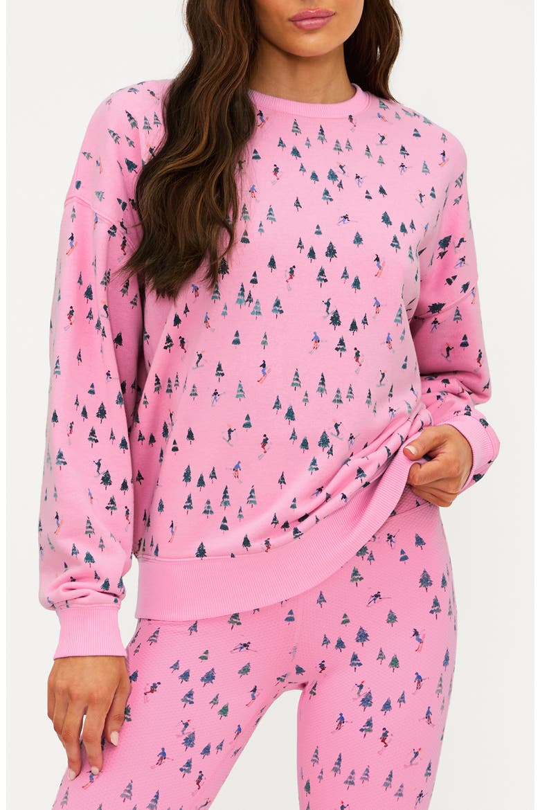 Devyn Print Oversized Sweatshirt, Main, color, SKI PATROL