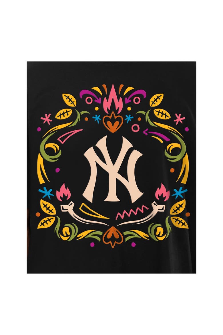 Men's New Era Black New York Yankees Día de los Muertos T-Shirt, Alternate, color, Black