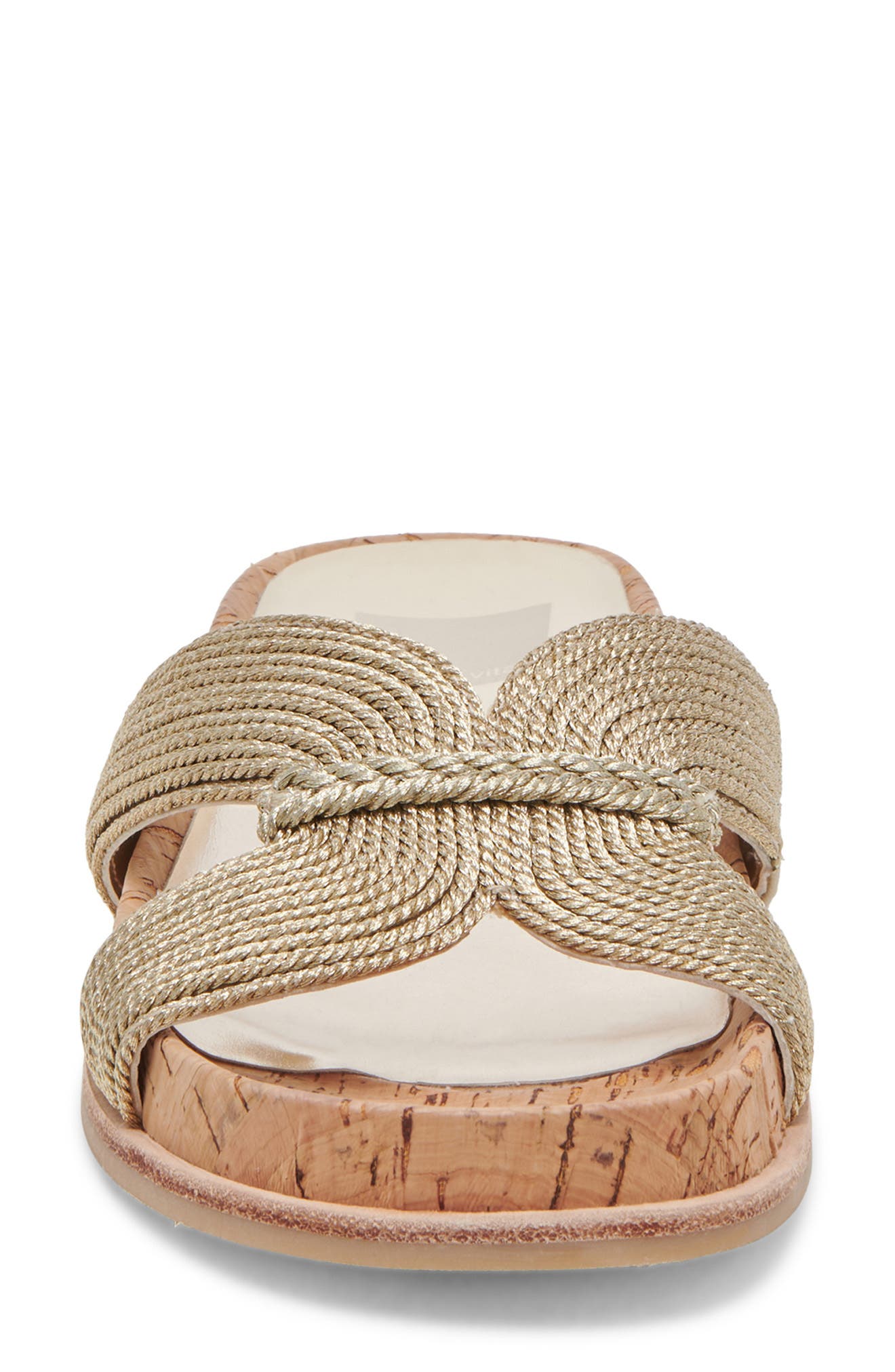 Selda Raffia Slide Sandal, Alternate, color, GOLD RAFFIA