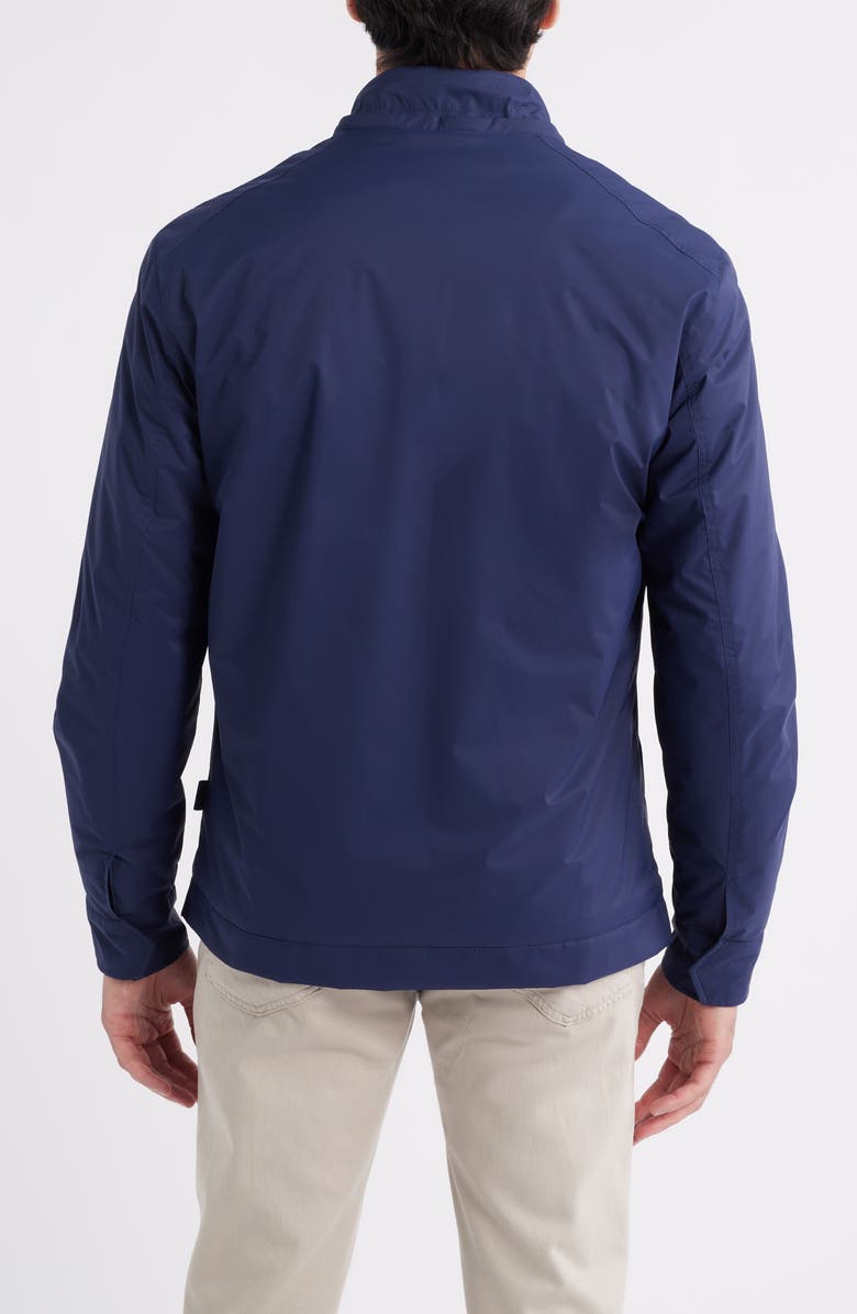 johnnie-O Wentworth Water Repellent Insulated Nylon Jacket with Removable Hood, Alternate, color, Navy