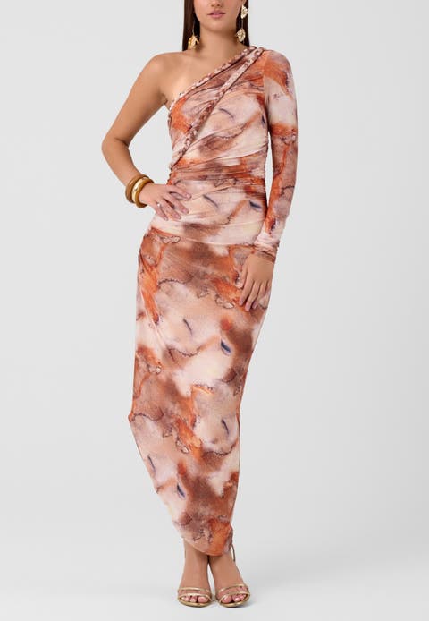 Noa One-Shoulder Midi Dress