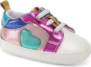 Kurt Geiger London Kids' Baby Luckson Heart Crib Shoe