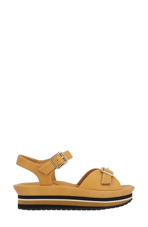 L'amour Des Pieds Vardant Platform Sandal In Lioness