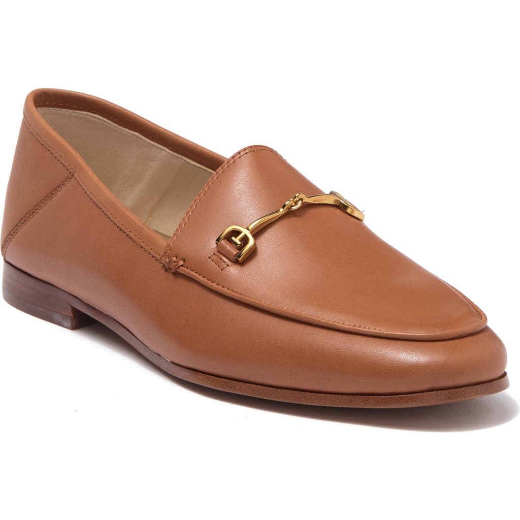 Sam Edelman Loraine Bit Metallic-horsebit Leather Loafers In Brown