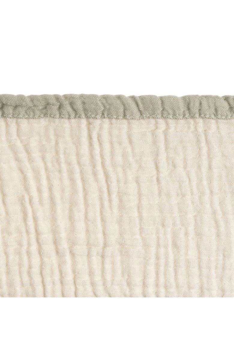 Olive & Linen Soho Supersoft 4-Layer Cotton Gauze Hand Towels - Set of 2, Alternate, color, Sage Green