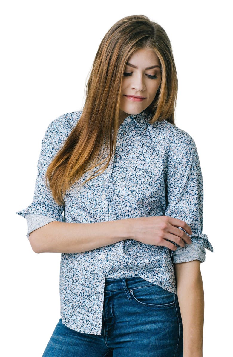 Hope & Henry Women's Poplin Classic Fit Shirt, Alternate, color, 