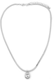 Panacea Crystal Circle Pendant Necklace