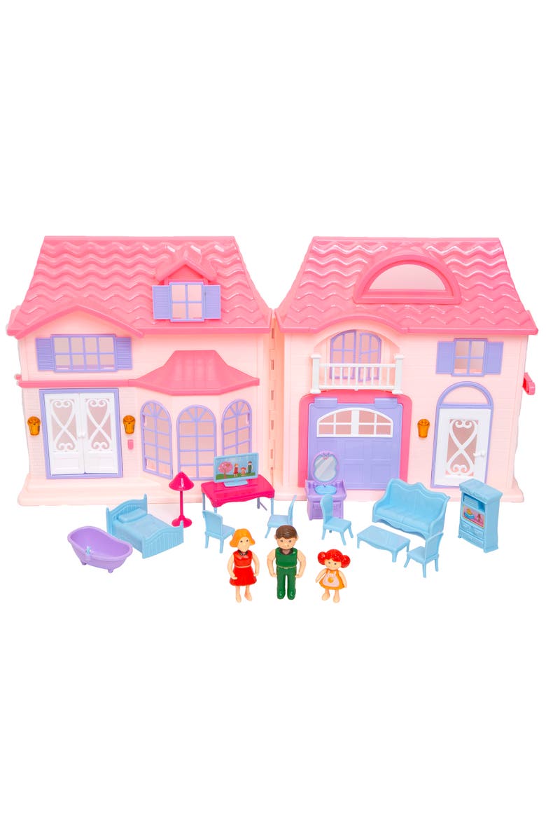 Boley Doll House Pink & Purple 16Pcs, Main, color, Multicolored