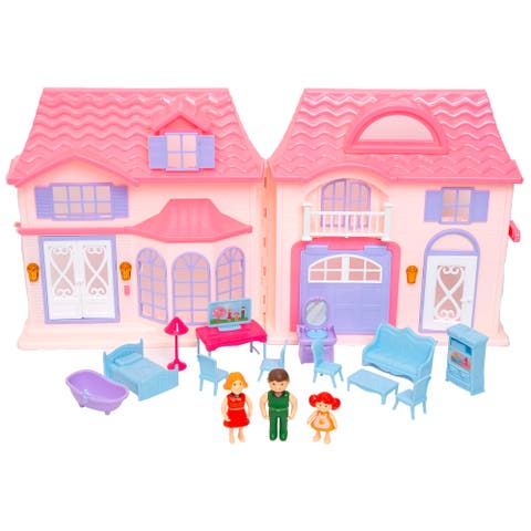 Doll House Pink & Purple 16Pcs