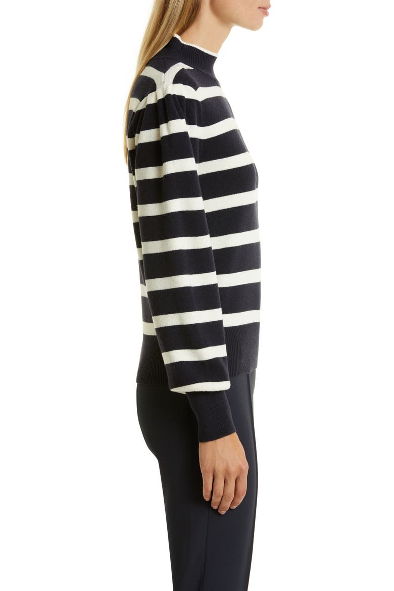 Fusila Stripe Mock Neck Wool Sweater, Alternate, color, OPEN MISC