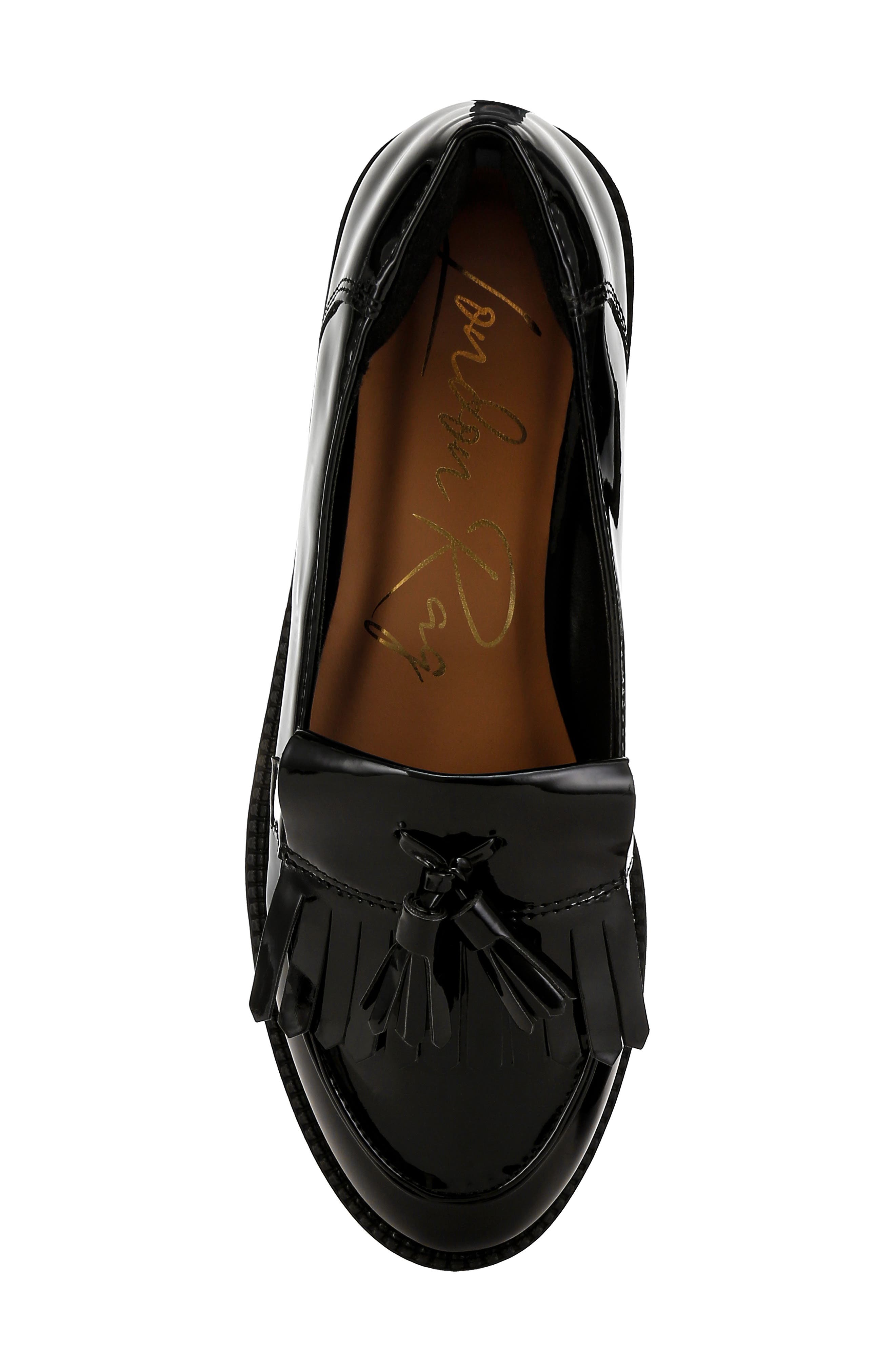 LONDON RAG Blaneth Tassel Kilted Loafer, Alternate, color, Black