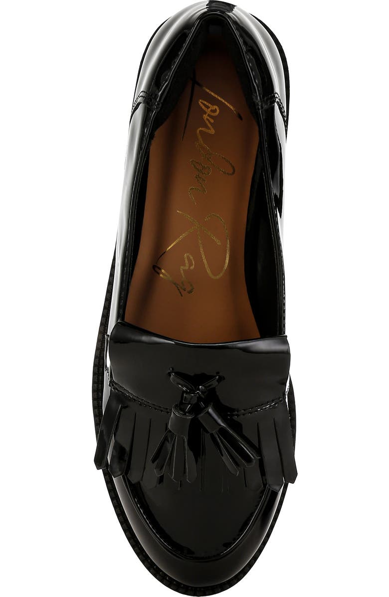 LONDON RAG Blaneth Tassel Kilted Loafer, Alternate, color, Black