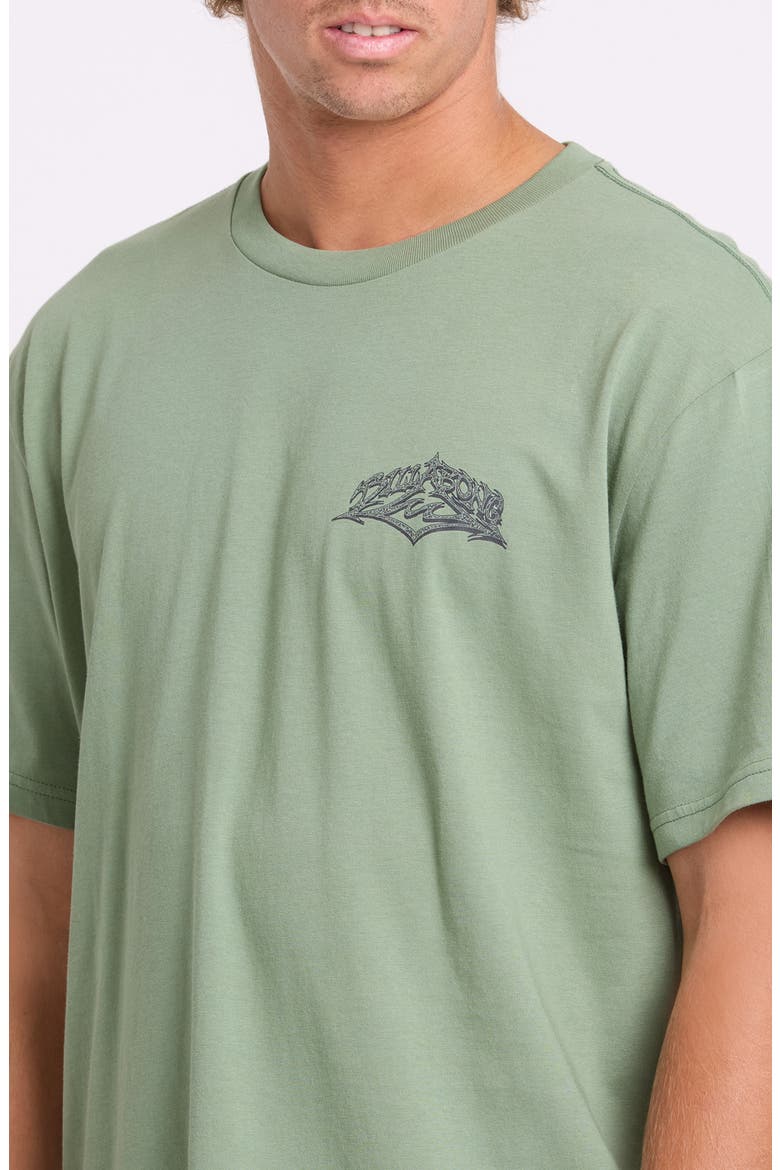 Reverse Premium Graphic T-Shirt, Alternate, color, HEDGE GREEN
