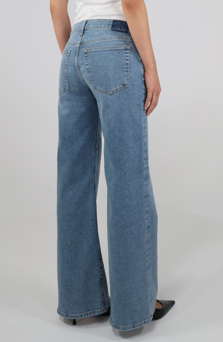 ÉTICA Romi Mid Rise Wide Leg Jeans, Alternate, color, Fairhaven