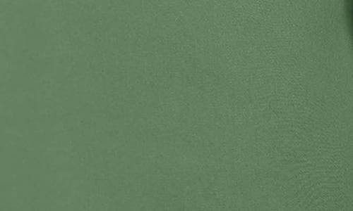 Foxcroft Tammy Ruffle Collar Cotton Blend Top In Green