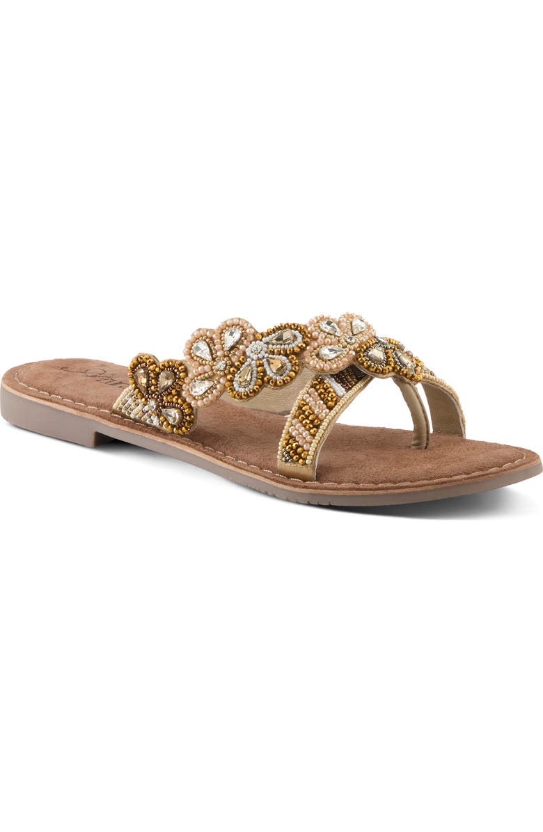 AZURA BY SPRING STEP Sweetums Sandal, Main, color, Beige Multi