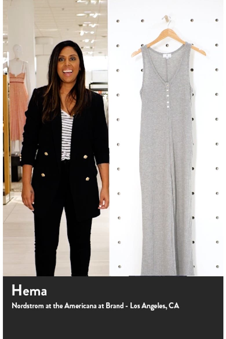 Waffle Knit Wide Leg Jumpsuit video