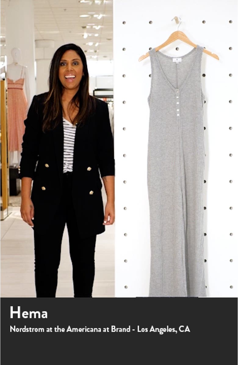 Waffle Knit Wide Leg Jumpsuit, sales video thumbnail