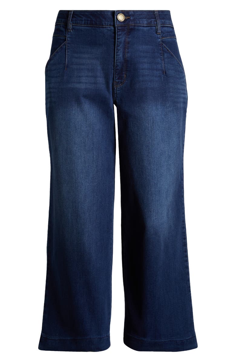 Wit & Wisdom 'Ab'Solution Skyrise V-Pocket Wide Leg Jeans, Alternate, color, Blue