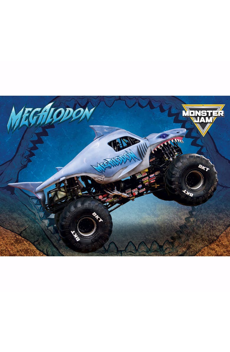 Eurographics Monster Jam Puzzle 
Lunch Box Megalodon, 100Piece Jigsaw, Alternate, color, Multicolored