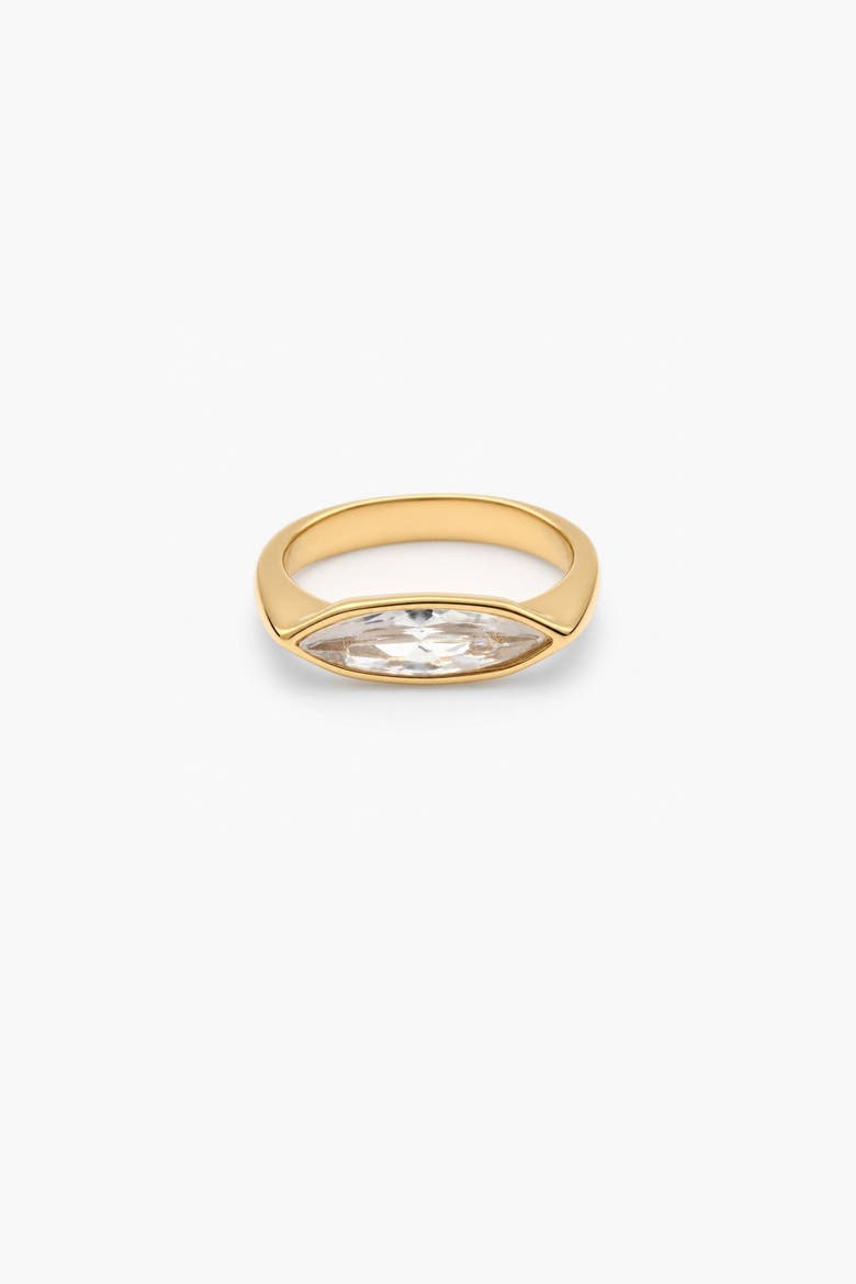 Marquise Sleek Ring, Alternate, color, Gold