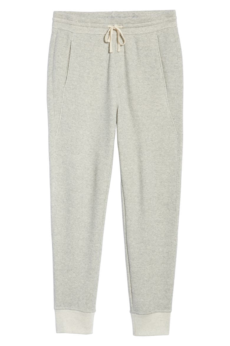Plush Cotton Jogger Pants, Alternate, color, LIGHT HEATHER GREY