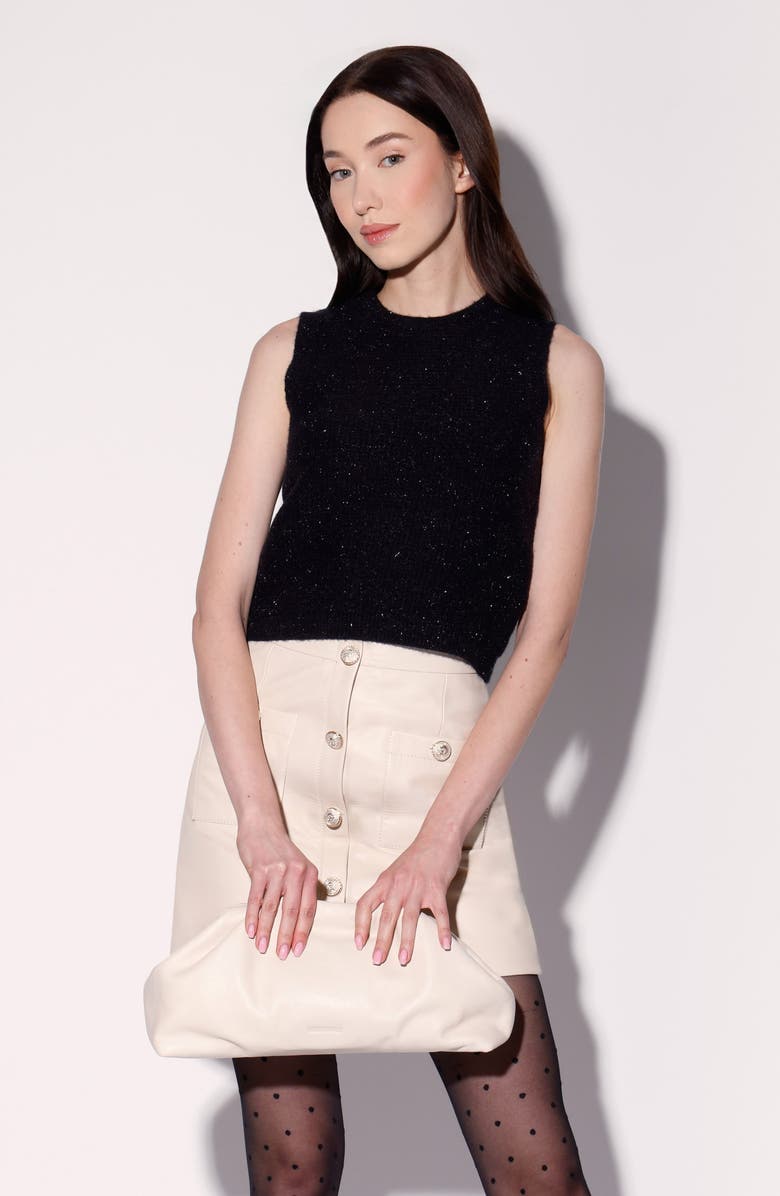 Walter Baker Joy Sleeveless Sparkle Knit Top, Alternate, color, Black Silver