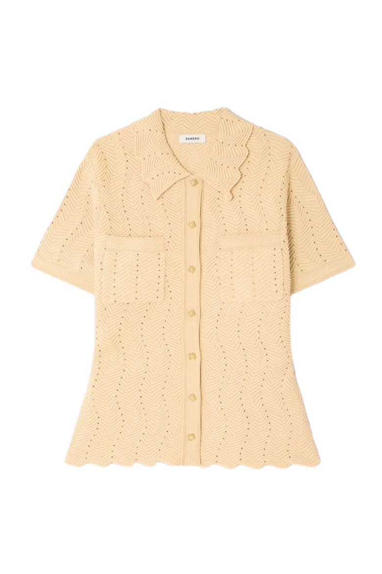 Rhinestone cardigan, Alternate, color, Gold