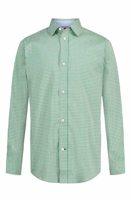 Kids' Stretch Gingham Shirt