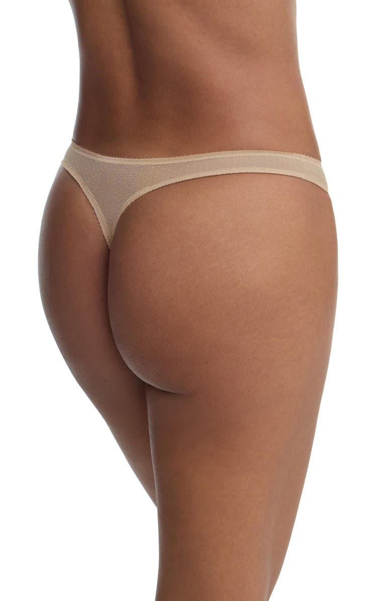 Skarlett Blue Jolie Sheer Lace Thong, Alternate, color, Nylon