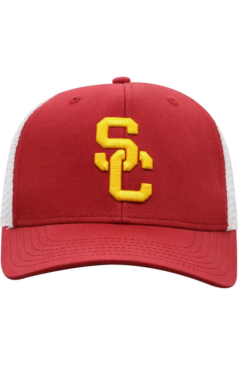 TOP OF THE WORLD Men's Top of the World Cardinal/White USC Trojans Trucker Snapback Hat, Alternate, color, Cardinal