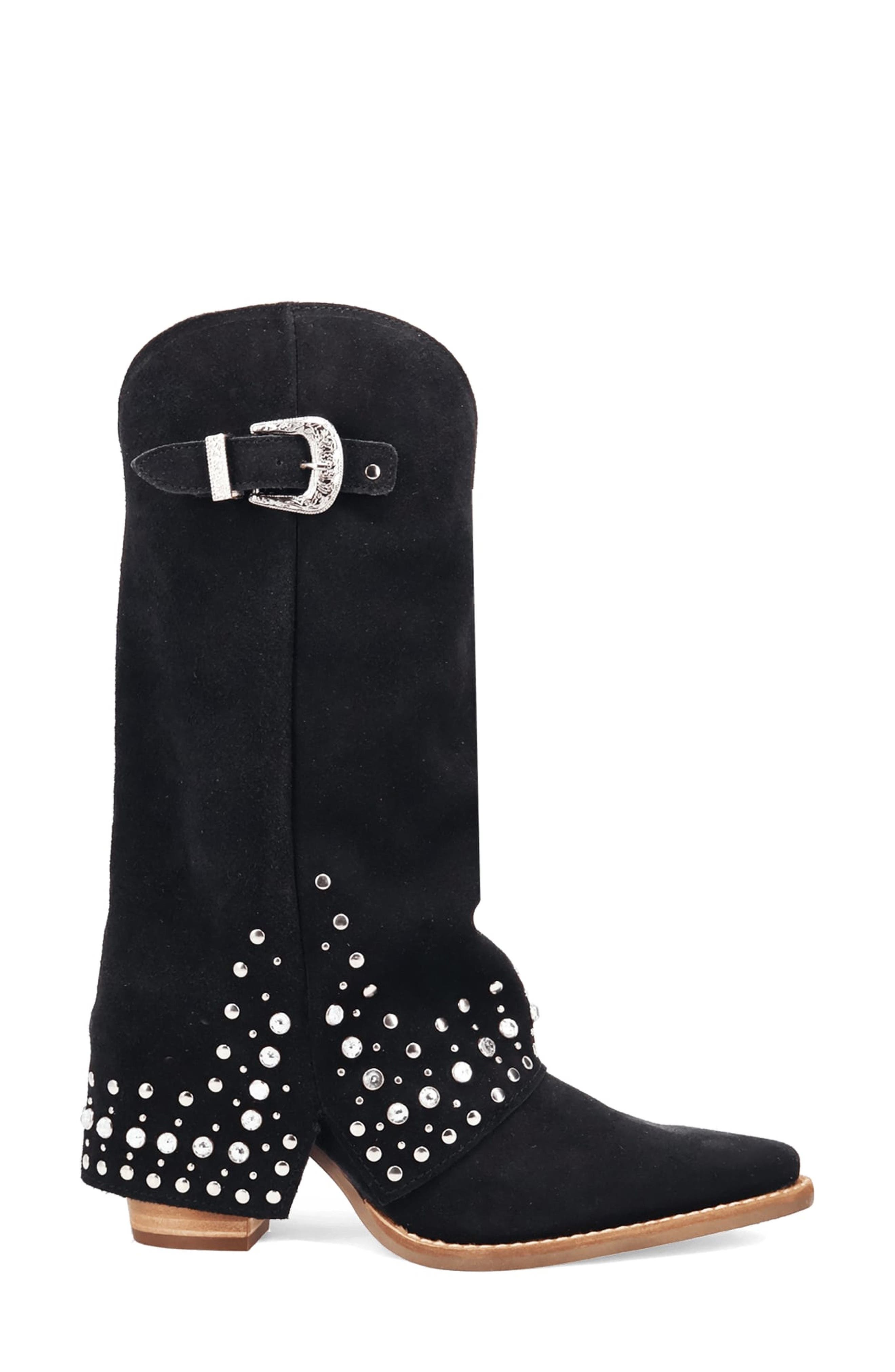 Dingo Howdy Honey Rhinestone Western Boot, Alternate, color, Black