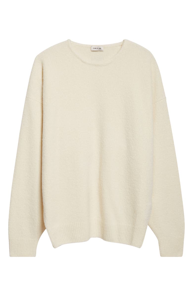 Fear of God Edge Knit Crewneck Sweater, Main, color, Bone Bone