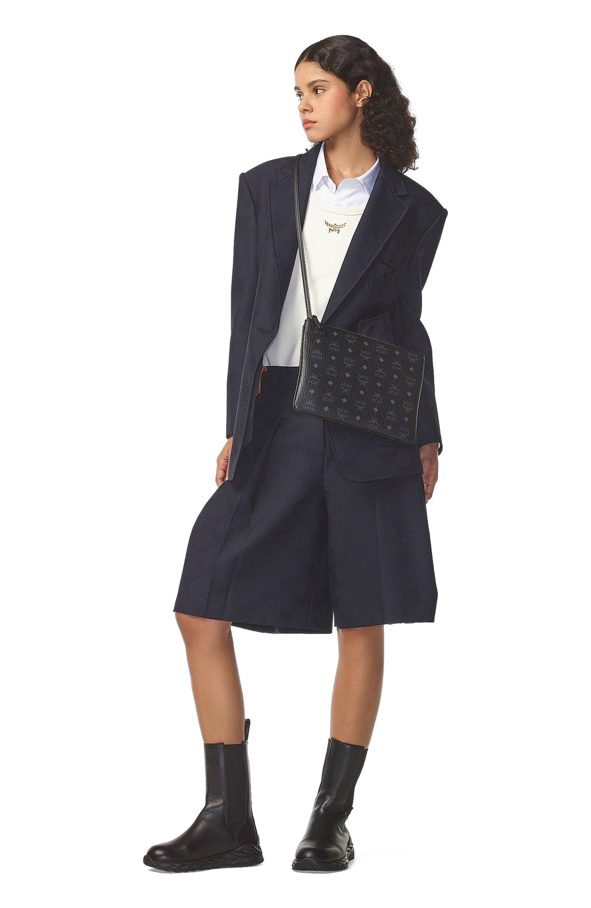 MCM Crossbody Pouch in Visetos Original, Main, color, 