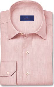 David Donahue Cotton & Cashmere Solid Sport Shirt