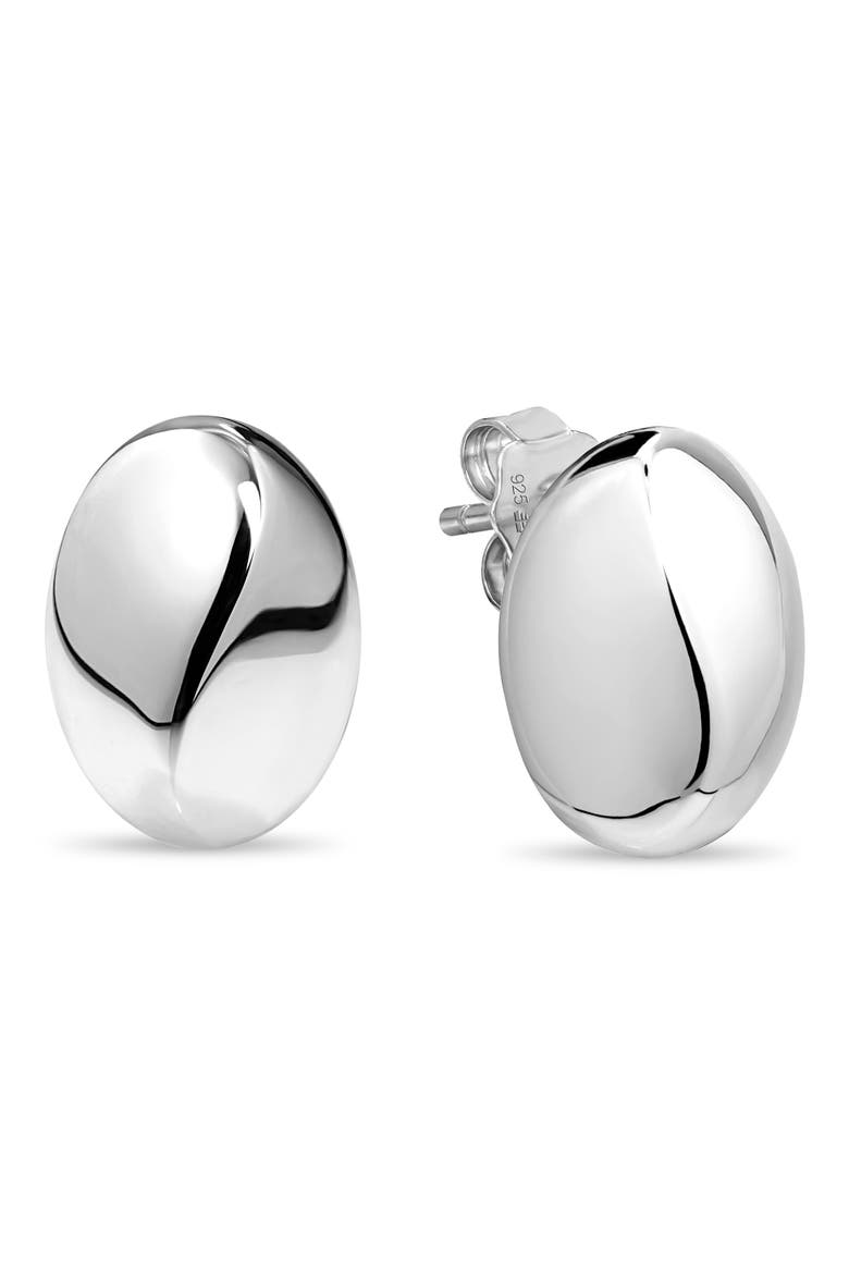 Beveled Curved Dome Stud Earrings video